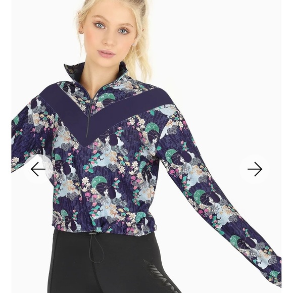 Blackmilk Tops - Black Milk For Honour Disney Milan Funnel Neck Quarter Zip Sweatshirt Size S